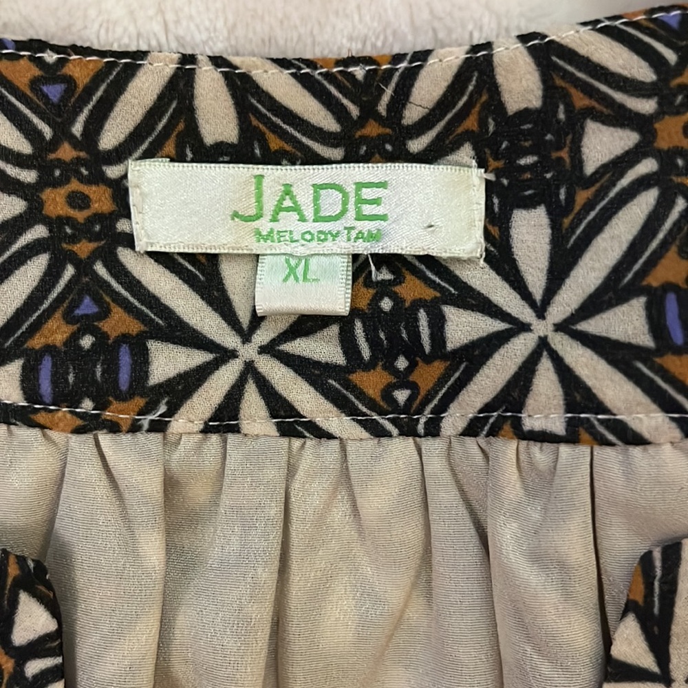 Jade printed 3/4 sleeve dress size XL - Picture 2 of 7